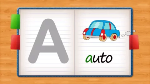 Nauka alfabetu dla dzieci - abecadło abc